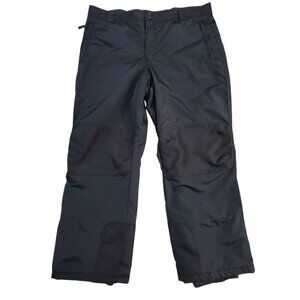 SLALOM Men's Insulated Ski Snow Pants Black Size XXL